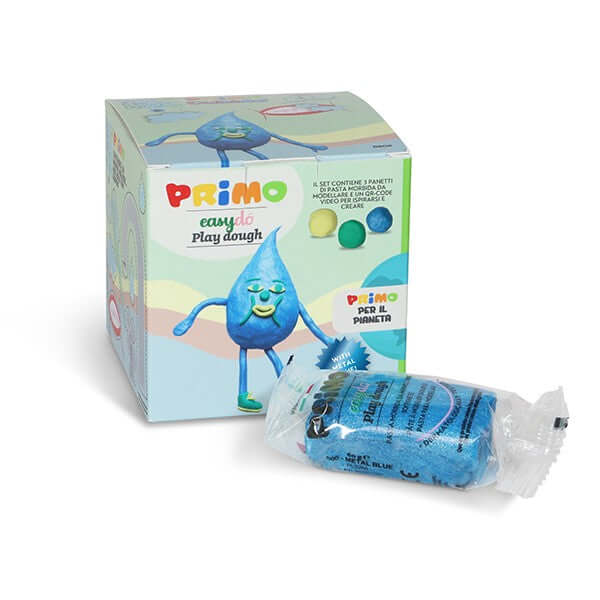 Cub creativ Morocolor Primo Cubido plastilina, 3 culori a 60 g, design picatura Cub creativ Morocolor Primo Cubido plastilina, 3 culori a 60 g, design picatura